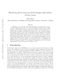 Measuring Global Mean Sea Level Changes with Surface Drifting Buoys