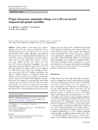 Pelagic Sargassum Community Change Over a 40-Year Period: Temporal and Spatial Variability