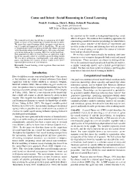 Cause and Intent: Social Reasoning in Causal Learning Noah D
