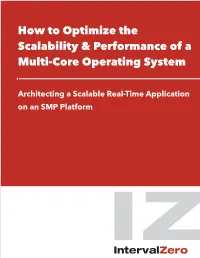 How to Optimize the Scalability & Performance of a Multi-Core