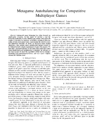 Metagame Autobalancing for Competitive Multiplayer Games