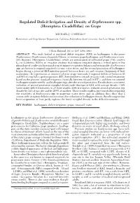 Regulated Deficit Irrigation and Density of Erythroneura Spp