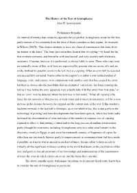 The History of the Text of Aristophanes Alan H