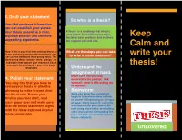 Thesis Pamphlet