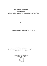 A Tbesis Submitted to the Faculty of Divinity for the Degree of Doctor of Philosophy
