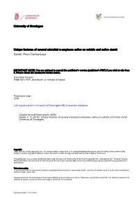 University of Groningen Unique Features of Several Microbial Α-Amylases Active on Soluble and Native Starch Sarian, Fean Davisu