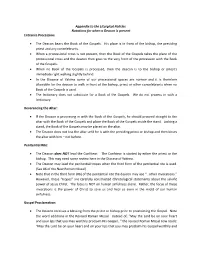 Liturgical Guide for When a Deacon Is Present
