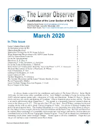 March 2020 in This Issue