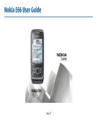 Nokia E66 User Guide