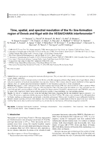 Time, Spatial, and Spectral Resolution of the Halpha Line-Formation Region of Deneb and Rigel with the VEGA/CHARA Interferometer