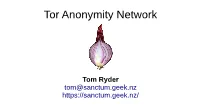 Tor Anonymity Network