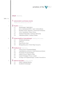 Activities of The