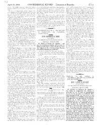 CONGRESSIONAL RECORD— Extensions of Remarks E711 HON
