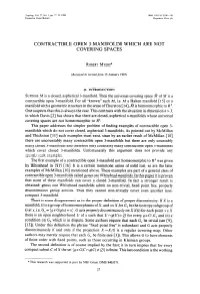 Contractible Open 3-Manifolds Which Are Not Covering Spaces