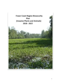 5. Invasive Species Considered in the Biosecurity Plan