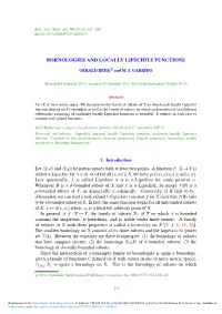 Bornologies and Locally Lipschitz Functions