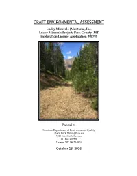 Draft Environmental Assessment