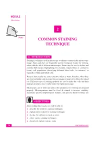 Lesson 2.Common Staining Techniques