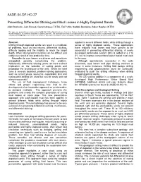 Preventing Differential Sticking and Mud Losses in Highly Depleted Sands