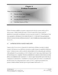 Chapter 4 Problem Formulation