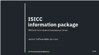 ISICC Informationspaket