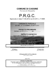 P.R.G.C. Approvato in Data 11.06.2012 Con D.G.R