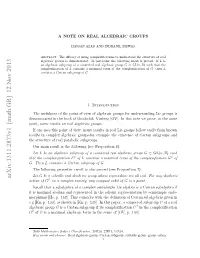 A Note on Real Algebraic Groups