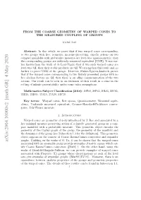 Arxiv:2004.10000V2 [Math.GR] 4 May 2020 Ftewre Oe.Tedtiso Hs Eut a Efudi Su in Found Be Can Results These of Geomet Details and the Groups Cones