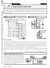No.17 Single-Transistor Reflex Radio Arrange the Blocks and Attach the Earphone and a Lead Wire (Used As an Antenna) As Shown in the Figure