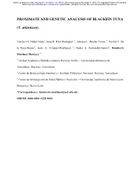 Proximate and Genetic Analysis of Blackfin Tuna