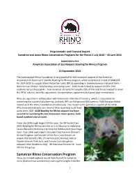 Sumatran Rhino Conservation Program Once, an Intrepid Explorer Would Have Found the Sumatran Rhino (Dicerorhinus Sumatrensis) Roaming the Jungles from The