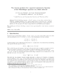 The Inverse Problem for a Spectral Asymmetry Function of the Schr¨Odingeroperator on a ﬁnite Interval