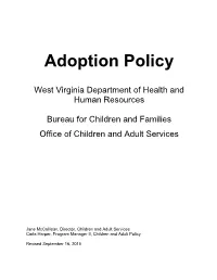 Adoption Policy