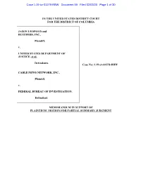 Memorandum ISO Plaintiffs' MPSJ