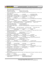 Question Discussion – 04.10.2017 to 10.10.2017