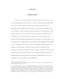 1 CHAPTER I INTRODUCTION at the Turn of the Century, Adolf Von Harnack Pointed out That in the History of the Ancient World Peop