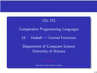 Comparative Programming Languages