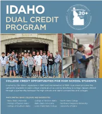 Dual Credit Program
