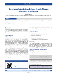 Hypernatremia Due to Urea-Induced Osmotic Diuresis: Physiology at The