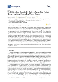 Viability of an Electrically Driven Pump-Fed Hybrid Rocket for Small Launcher Upper Stages