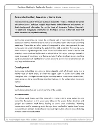 Avalanche Problem Essentials – Storm Slabs Development