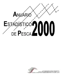 ESTADÍSTICO DE PESCA Índice