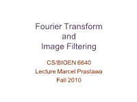 Fourier Transform and Image Filtering