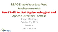 RBAC-Enable Your Java Web Applications with Apache Directory