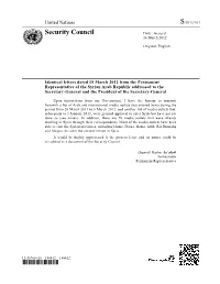 Security Council Distr.: General 16 March 2012