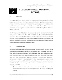 Statement of Need and Project Options