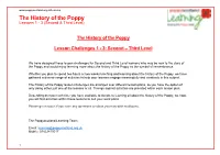 The History of the Poppy for Second