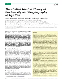 The Unified Neutral Theory of Biodiversity and Biogeography at Age