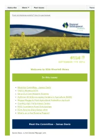 Welcome to RDA Riverinenews in This Issue: Meet the Committee