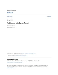 An Interview with Barney Rosset